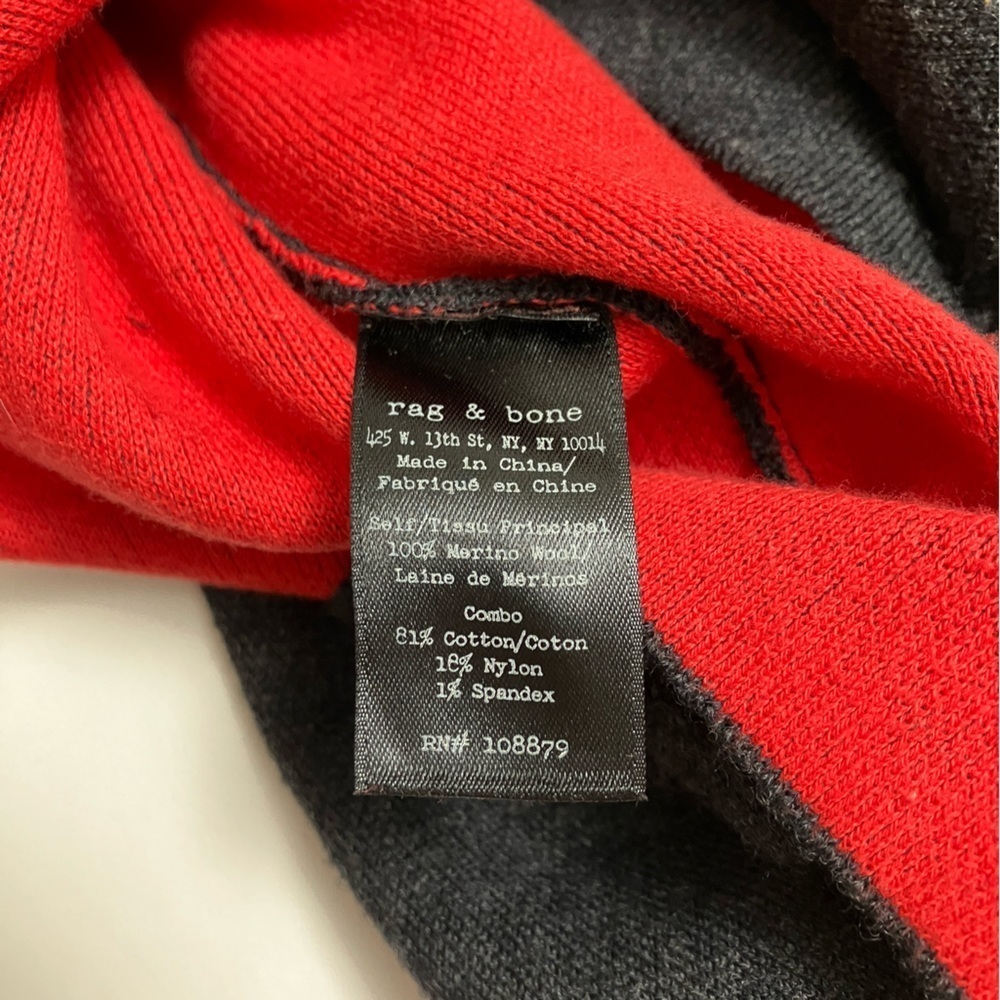 RAG & BONE inside out stitch long sleeve mini dress - Picture 5 of 5